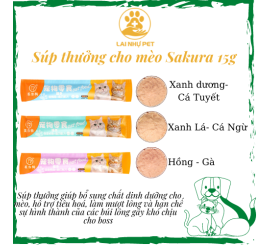 Súp Thưởng cho mèo SAKURA - Thanh 15g