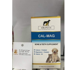  Cal-Mag-bổ sung canxi, vitamin, khoáng giúp chó mèo phát triển xương, răng