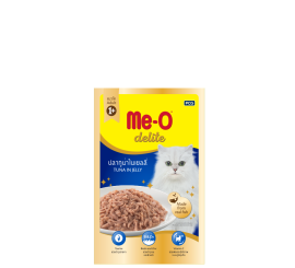 THỨC ĂN CHO MÈO Me-O delite Dạng Pate Vị cá ngừ nấu đông Gói 70g
