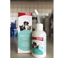 Nước Rửa Vệ sinh Tai Chống Viêm Cho Chó Mèo Ear Care Bioline 50ml