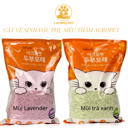 Cát Đậu Nành Vệ Sinh Cho Mèo Acropet 5L - Cát Đậu phụ ToFu