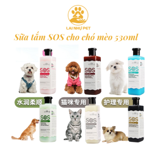 Sữa Tắm chó mèo SOS 530ML