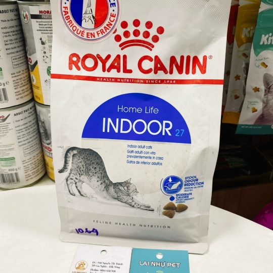 ROYAL CANIN INDOOR - THỨC ĂN HẠT MÈO NUÔI NHỐT - LƯỜI VẬN ĐỘNG