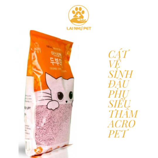 Cát Đậu Nành Vệ Sinh Cho Mèo Acropet 5L - Cát Đậu phụ ToFu