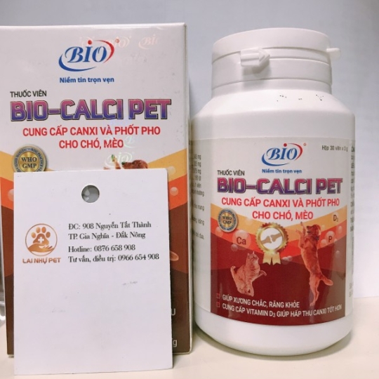 Bio-caci pet cung cấp canxi và photpho