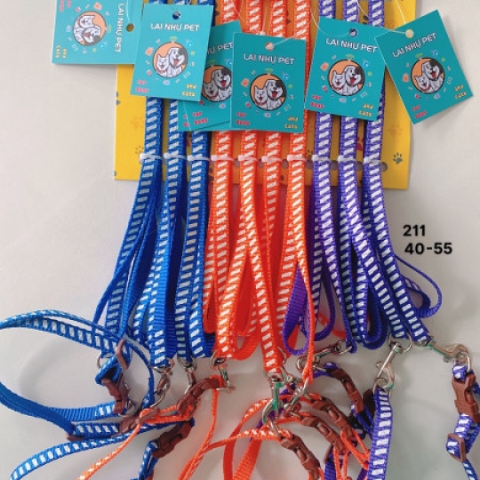 Dây dắt dù sọc cho thú cưng