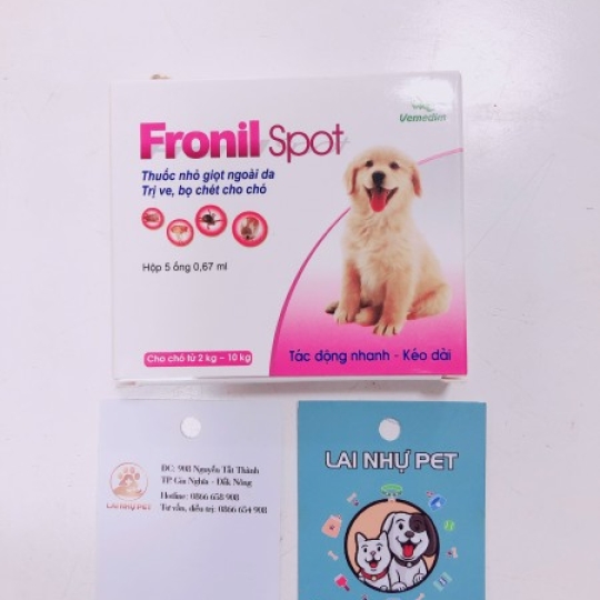 Fronil spot nhỏ ve tuyt 5 ống 