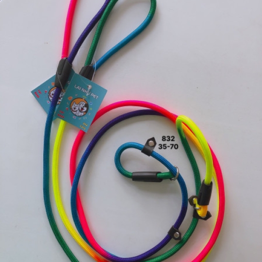 Dây dắt + vòng cổ 7 màu 
