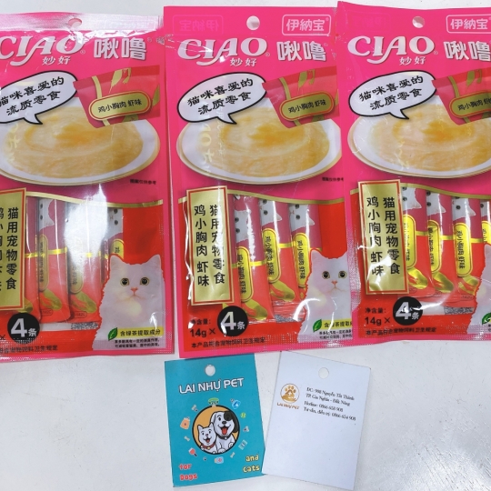 CIAO Churu - Loại Súp Thưởng Cho Mèo (Gói Lớn Gồm 4 Gói Nhỏ Tiện Dụng)