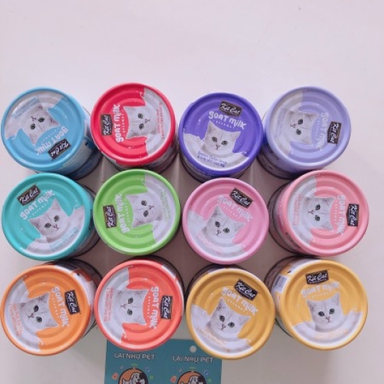 Pate lon nhỏ cho mèo KitCat Gournet 70gr Sữa Dê - Kit Cat Goat Milk Gourmet