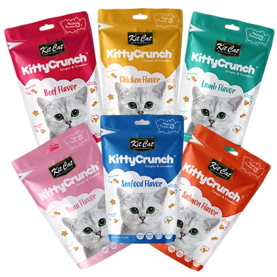 Snack Kit Cat Kitty Crunch cho mèo - Đủ vị