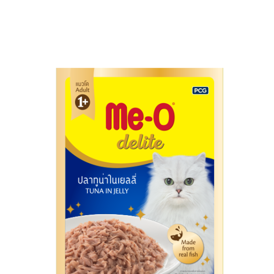 THỨC ĂN CHO MÈO Me-O delite Dạng Pate Vị cá ngừ nấu đông Gói 70g