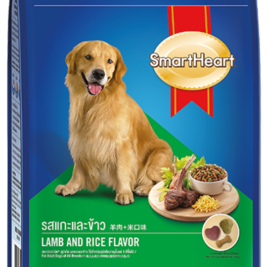 Smartheart dry adult lamb rice flavour new- Thức ăn hạt cho chó trưởng thành vị thịt Cừu và gạo