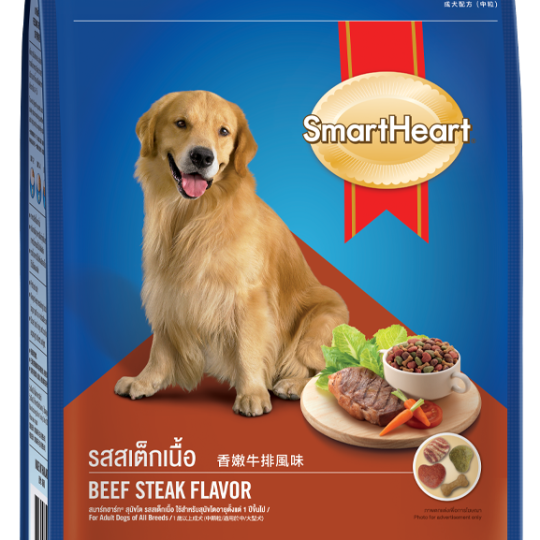 SmartHeart Dry Dog Adult Roast Beef Flavor -Thức ăn cho chó trưởng thành vị Thịt bò bít tết