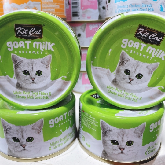 Pate lon nhỏ cho mèo KitCat Gournet 70gr Sữa Dê - Kit Cat Goat Milk Gourmet