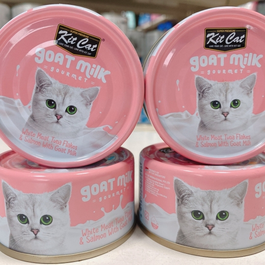 Pate lon nhỏ cho mèo KitCat Gournet 70gr Sữa Dê - Kit Cat Goat Milk Gourmet