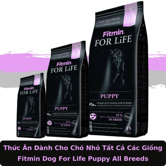 Thức Ăn Cho Chó Nhỏ, Mang Thai Và Cho Con Bú - Fitmin Dog For Life Puppy 