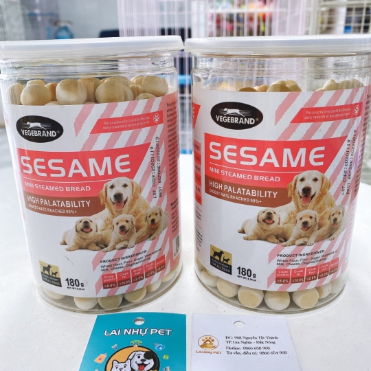 Bánh thưởng sesame cho cún