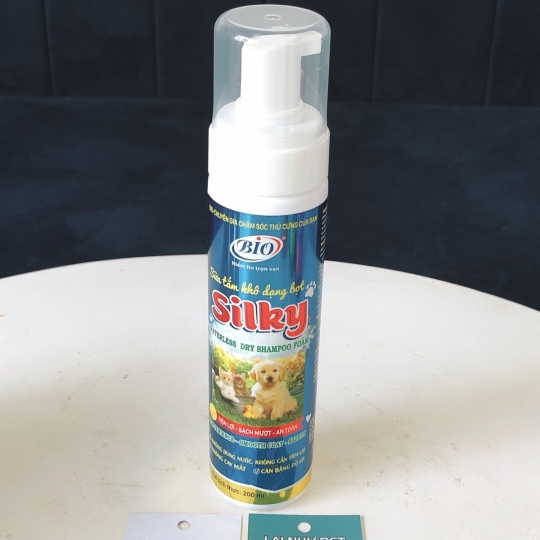 Silky 200ml Sữa tắm khô dạng bọt