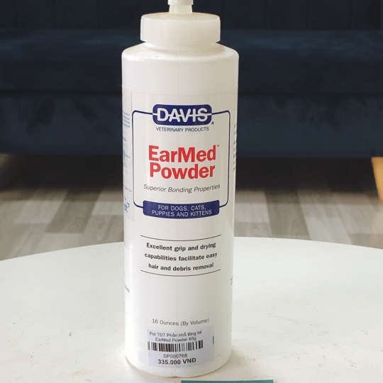 Bột nhổ lông tai cho chó mèo Davis EarMed Power 85g 
