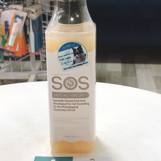 SOS - Sữa tắm cho mèo 530ml (trắng đục)