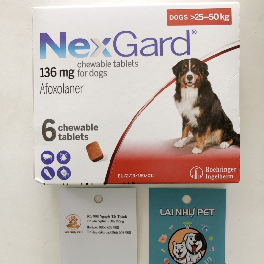 Nexgard trị ve , ghẻ , bọ chét