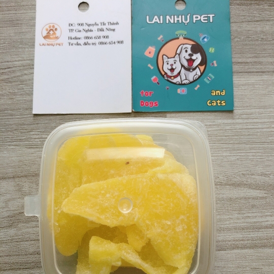 Thức ăn hamster đu đủ vàng